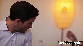 Amateur lezzie nymphomaniacs get their narrow pussies licked and boned