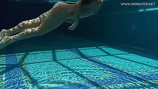 Jessica lincoln petite inked russian teen in the pool