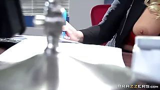 Big-boobed julie cash screwed throughout her work desk